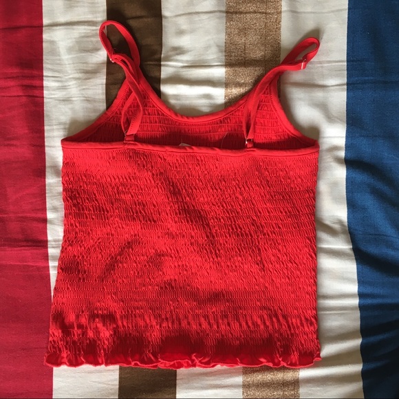 red lettuce hem cami - Picture 3 of 3